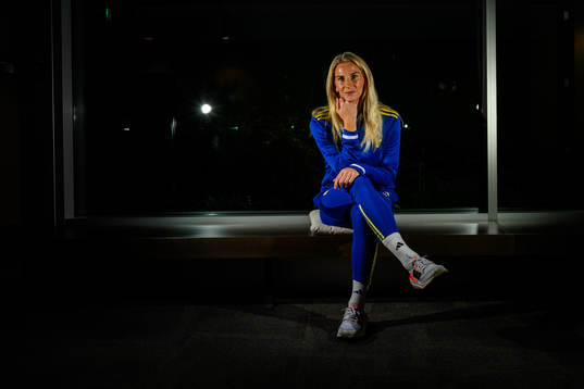 Sofia Jakobsson of the women's national football team of