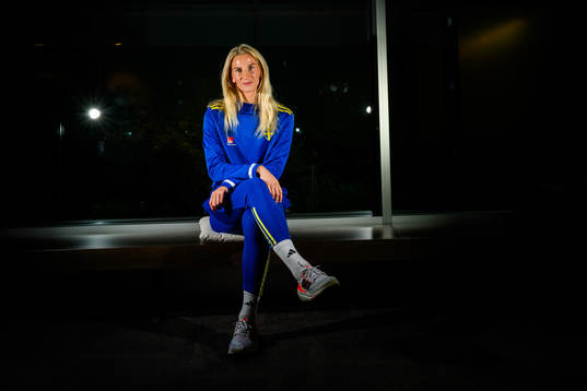 Sofia Jakobsson of the women's national football team of