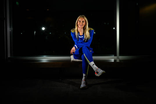 Sofia Jakobsson of the women's national football team of
