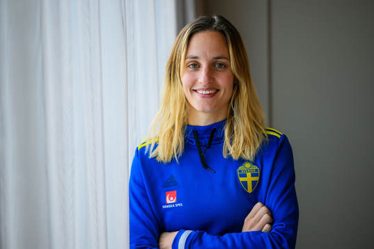 Nathalie Björn of the women's national football team of