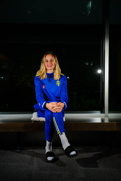 Nathalie Björn of the women's national football team of
