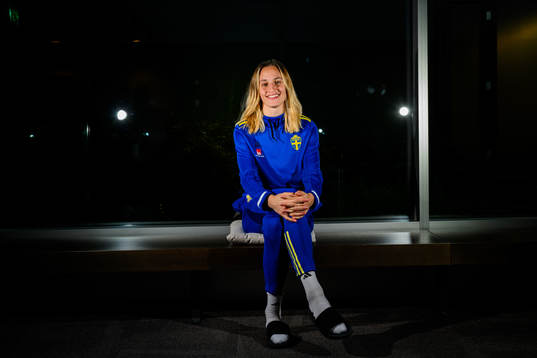 Nathalie Björn of the women's national football team of