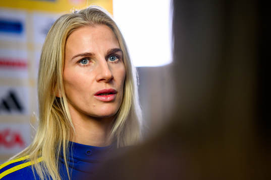 Sofia Jakobsson of the women's national football team of