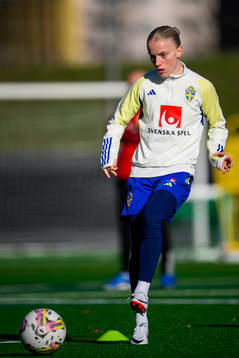 Anna Sandberg of the women's national football team at a