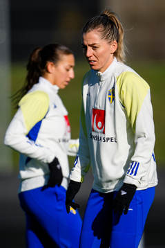 Linda Sembrant of the women's national football team at a