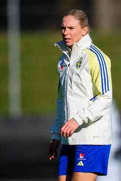 Jonna Andersson of the women's national football team at a