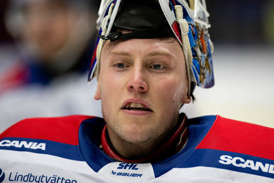Oskarshamns målvakt Emil Kruse