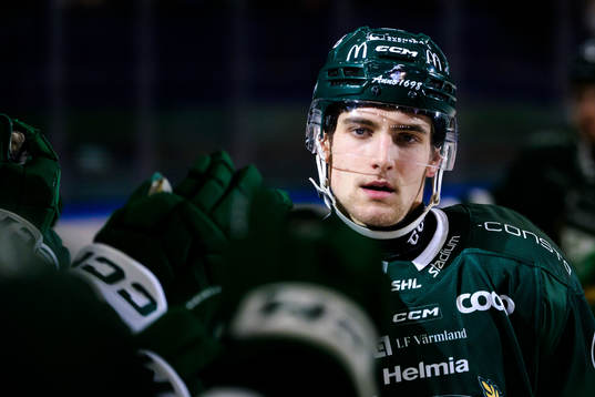 Färjestads Joel Nyström jublar