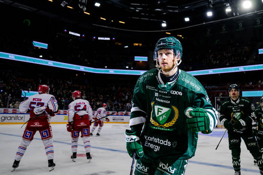 Färjestads Marcus Westfält jublar