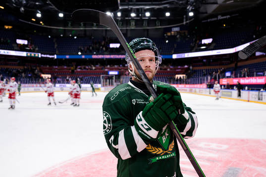 Färjestads Axel Bergkvist deppar