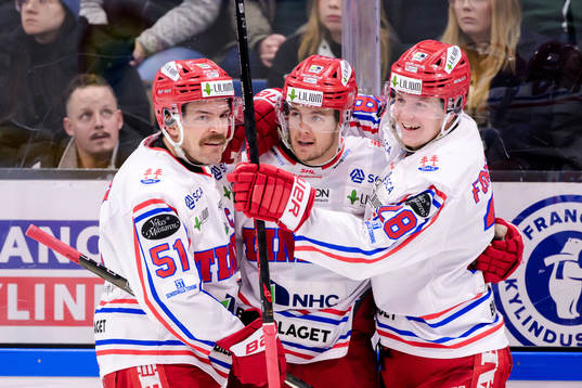 Timrås Anton Lander, Filip Hållander och Simon Forsmark