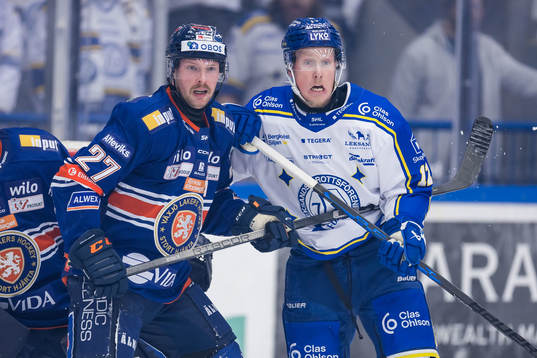 Växjös Martin Lundberg och Leksands Kalle Östman