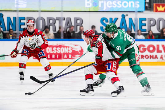 Frölundas Malte Strömwall och Rögles Adam Tambellini
