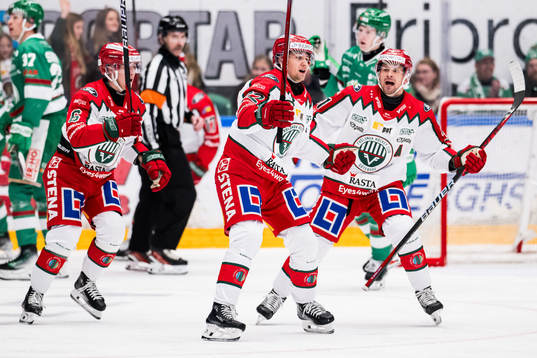 Frölundas Linus Nässen jublar