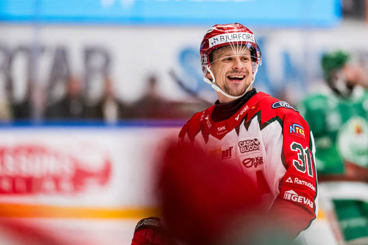Frölundas Nicklas Lasu jublar