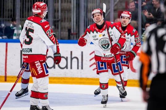 Frölundas Nicklas Lasu jublar