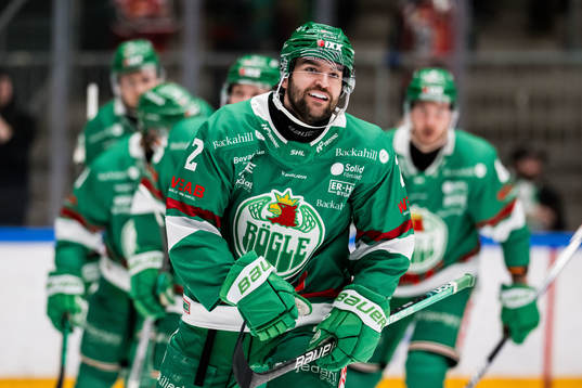 Rögle BKs Thomas Grégoire jublar