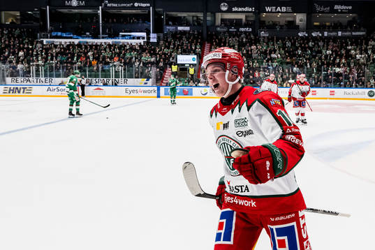 Frölundas Otto Stenberg jublar