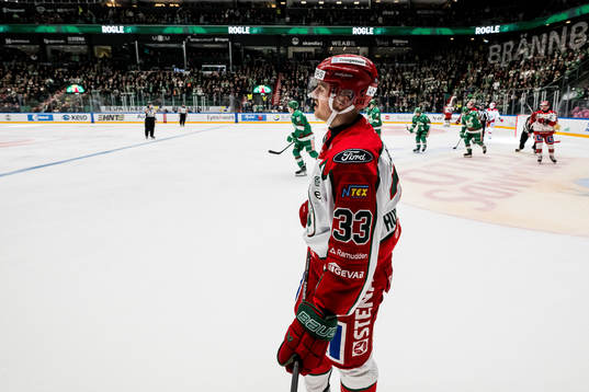 Frölundas Linus Högberg deppar