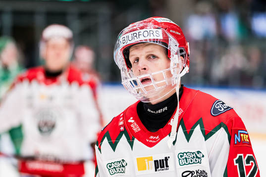 Frölunda HCs Max Friberg deppar