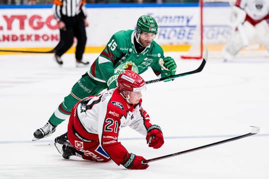 Rögle BKs Simon Ryfors och Frölunda HCs Jere Innala