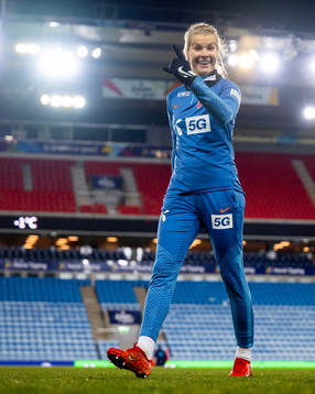 Ada Hegerberg of the Norwegian women's national football