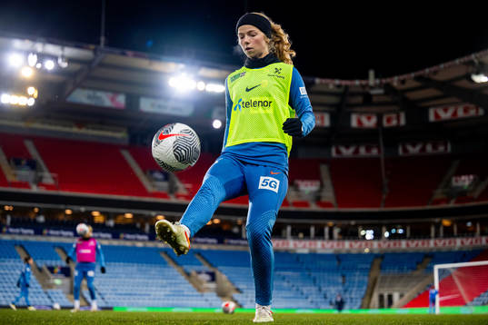 Justine Kielland of the Norwegian women's national football