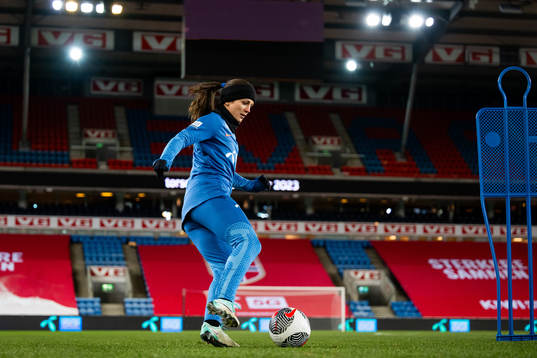 Tuva Hansen of the Norwegian women's national football team