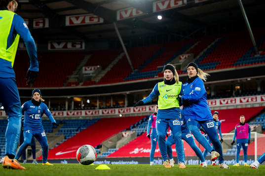 Thea Bjelde and Lisa Fjeldstad Naalsund of the Norwegian