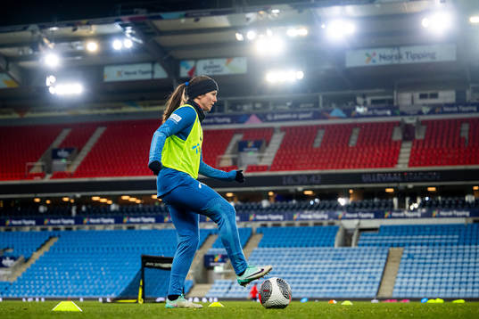 Tuva Hansen of the Norwegian women's national football team