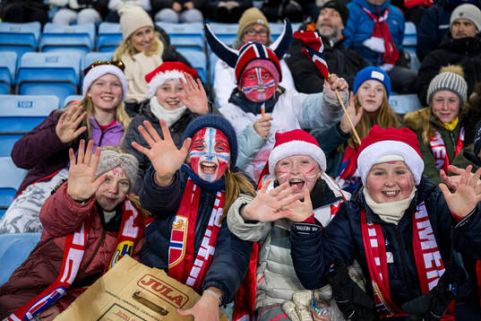 Spectators in the stands