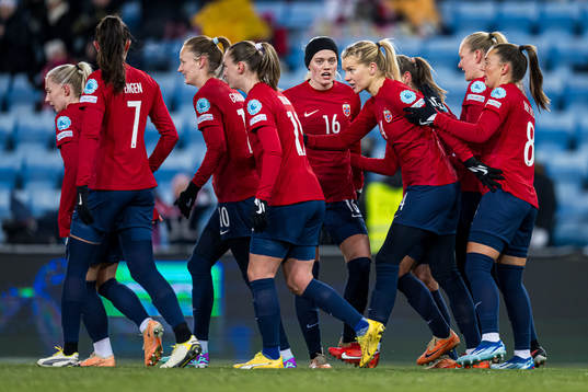 Ada Hegerberg of Norway celebrates