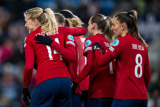 Ada Hegerberg of Norway celebrates