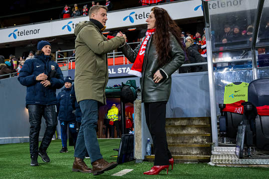 Leif Gunnar Smerud, head coach of Norway, and Lise