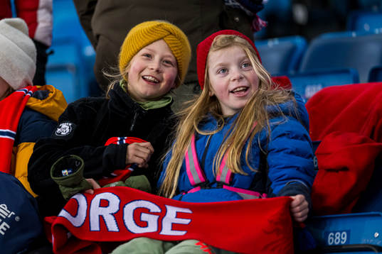 Spectators in the stands