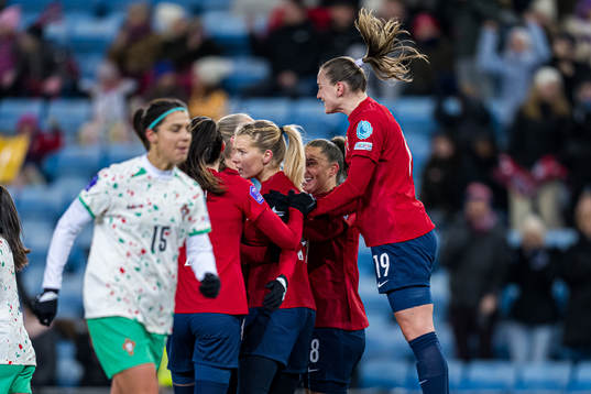 Ada Hegerberg of Norway celebrates