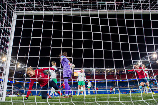 Ada Hegerberg of Norway celebrates