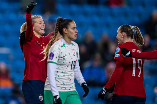 Ada Hegerberg of Norway celebrates