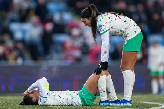 Ana Borges of Portugal in pain