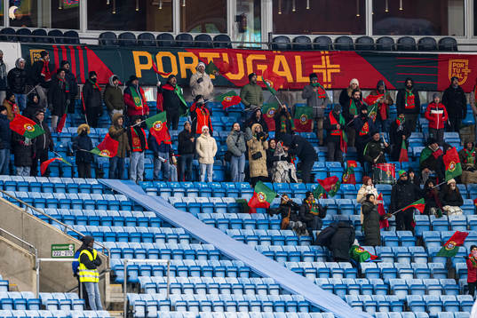 Spectators in the stands