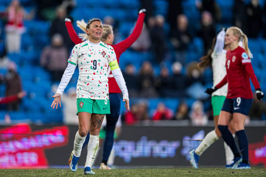 Ana Borges of Portugal looks dejected