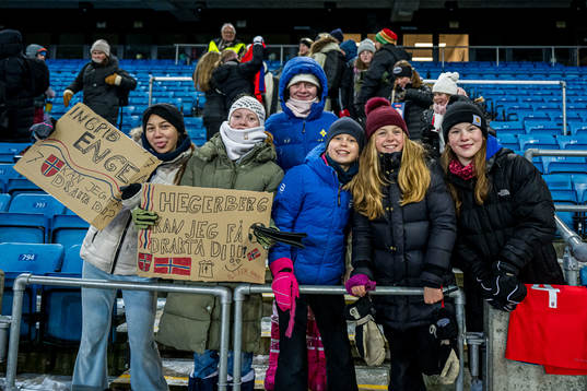 Spectators in the stands