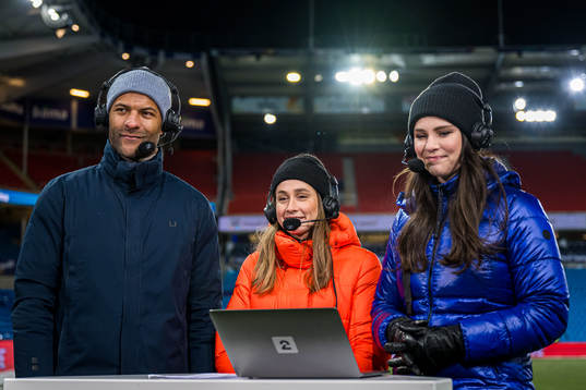 Yaw Amankwah, Ingrid Ryland and Ingrid Halstensen of TV 2