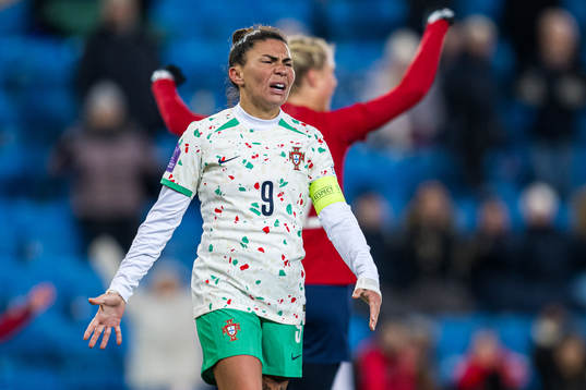 Ana Borges of Portugal looks dejected