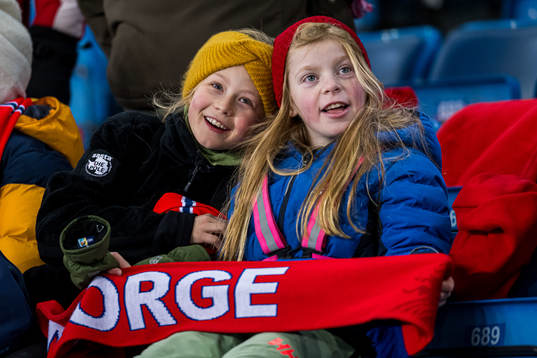 Spectators in the stands