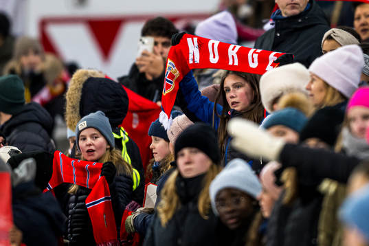 Spectators in the stands