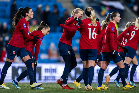 Ada Hegerberg of Norway celebrates