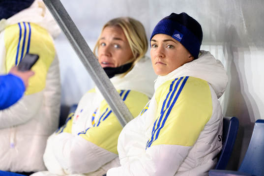Caroline Seger and Magdalena Eriksson of Sweden
