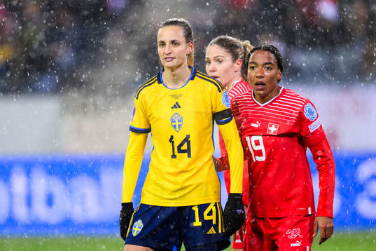 Nathalie Björn of Sweden and Eseosa Aigbogun of Switzerland