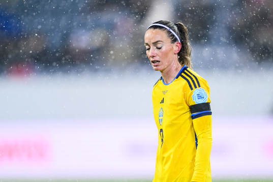 Kosovare Asllani of Sweden looks dejected